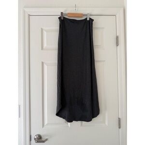 Strapless Maxi Skirt Dress Dark Gray Small